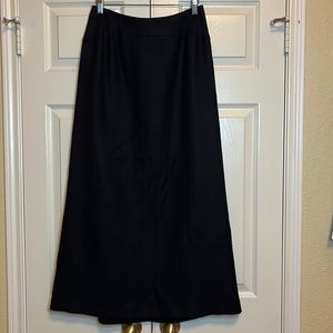 Hobbs black wool midi length skirt
